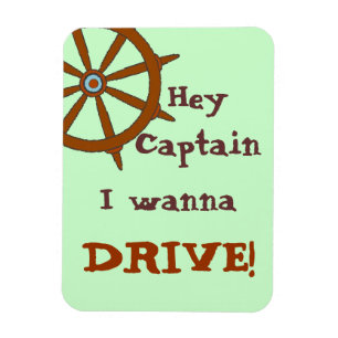 Magnet Flexible Hé capitaine Humorous Green