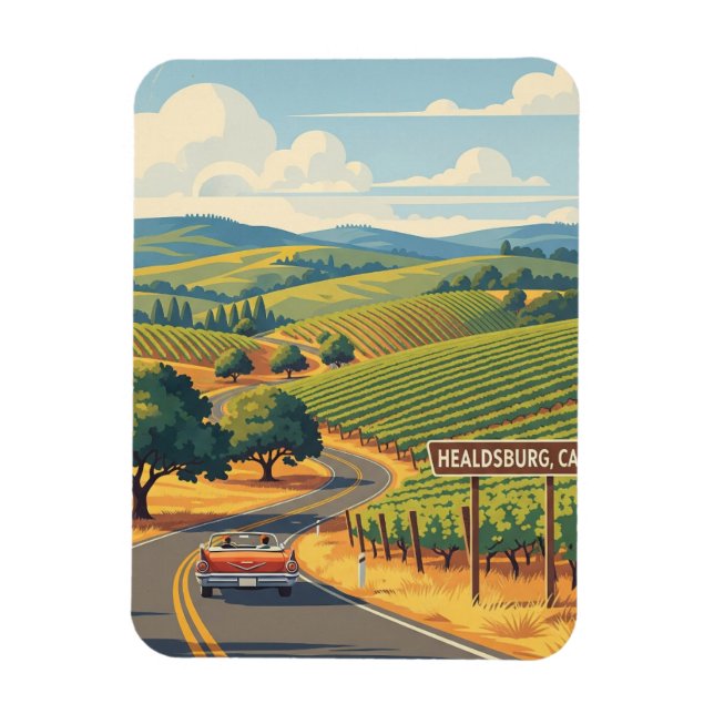 Magnet Flexible Healdsburg California Travel (Vertical)
