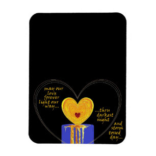 Magnet Flexible Hearts Love Candle Valentine Mariage Anniversaire