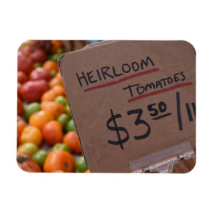 Magnet Flexible Heirloom Tomates Greenmarket Marché des agriculteu