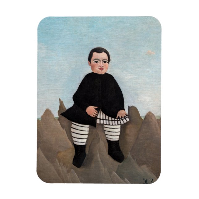 Magnet Flexible Henri Rousseau - Garçon sur les rochers (Vertical)