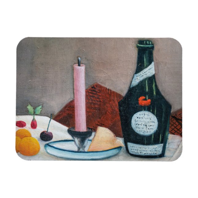 Magnet Flexible Henri Rousseau - La bougie rose (Horizontal)