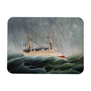 Magnet Flexible Henri Rousseau - Le navire dans la tempête