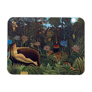 Magnet Flexible Henri Rousseau Le Rêve - Femme de la Jungle w Anim