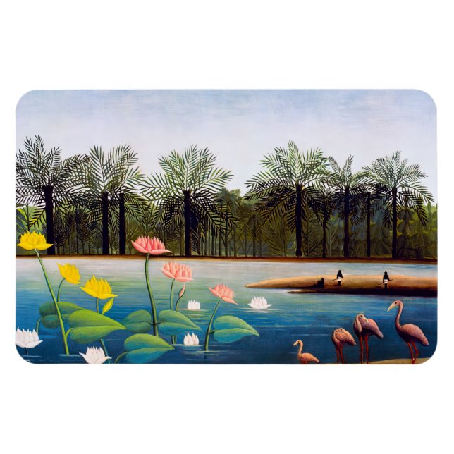 Magnet Flexible Henri Rousseau - Les Flamants roses (Horizontal)
