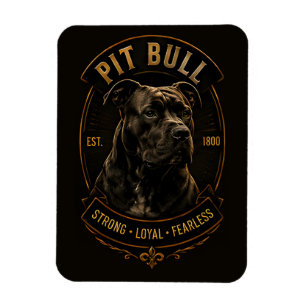 Magnet Flexible Héritage de la race de chien Pit Bull forte loyale