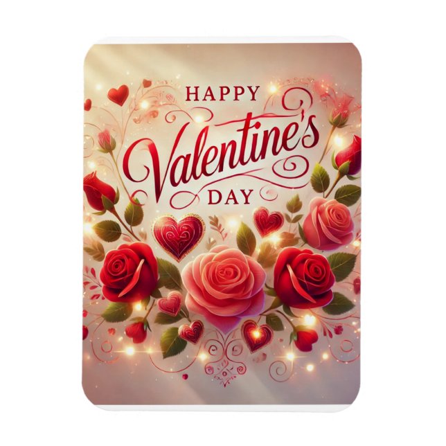 Magnet Flexible Heureuse Sainte-Valentin (Vertical)