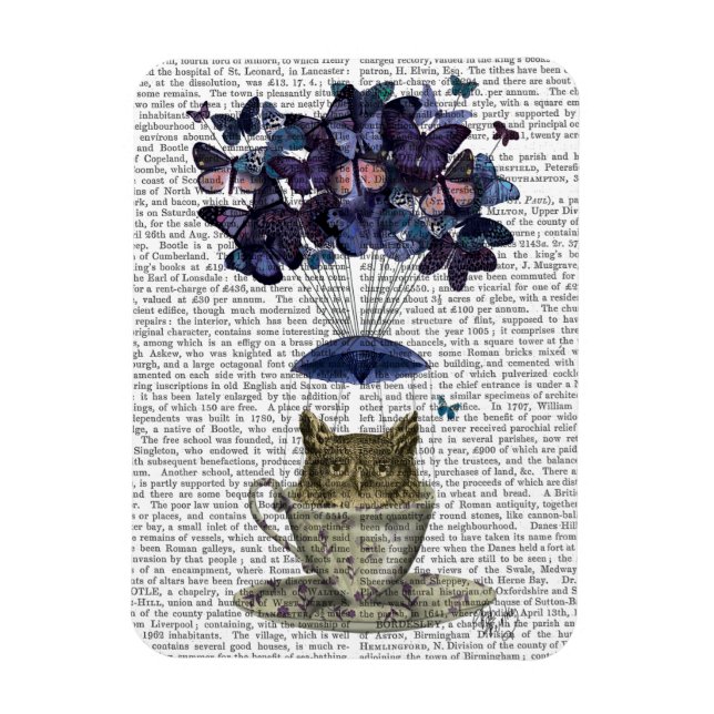 Magnet Flexible Hibou Dans La Teacup (Vertical)