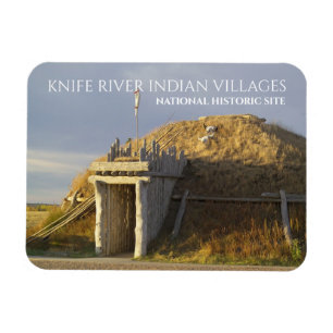 Magnet Flexible Hidatsa Earthlodge, Villages indiens de la rivière