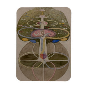 Magnet Flexible Hilma Af Klint, Arbre De Connaissances No1 Art Abs