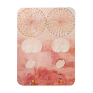 Magnet Flexible Hilma Af Klint, Le Dix Plus Grand No9, Art Abstrai
