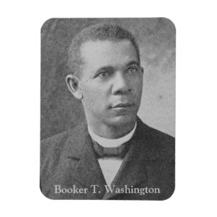 Magnet Flexible Histoire américaine   Photo de Booker T. Washingt