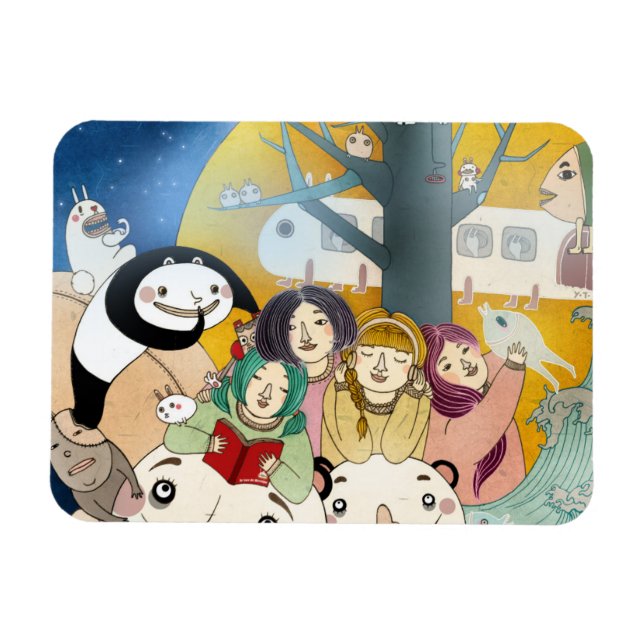 Magnet Flexible Histoire du temps de lit 2013 (Horizontal)