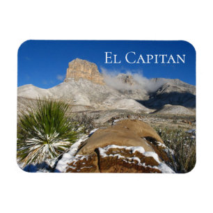 Magnet Flexible Hiver, Montagnes de Guadalupe, El Capitan