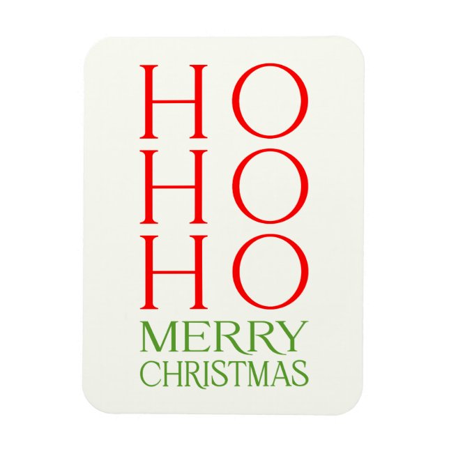 Magnet Flexible Ho Ho Ho Merry Christmas (Vertical)