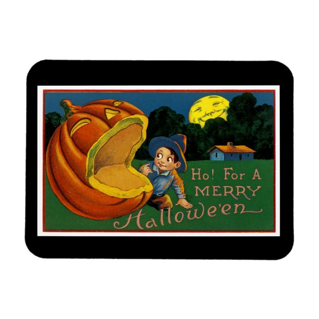 Magnet Flexible Ho ! pour une joyeuse Halloween ! (Horizontal)