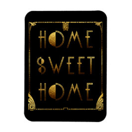 Magnet Flexible Home Sweet Home Gold Art déco Signal