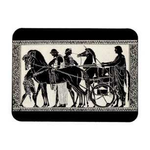Magnet Flexible homme et cheval romains