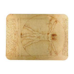 Magnet Flexible Homme vitruvien par Leonardo Da Vinci
