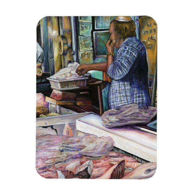 Magnet Flexible Hommes du désert, Dons de la Mer, Jérusalem (Vertical)