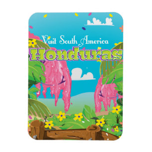 Magnet Flexible honduras dessin animé voyage impression.