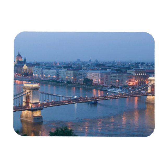 Magnet Flexible HONGRIE, Budapest : Pont Szechenyi (Chaîne), 3 (Horizontal)