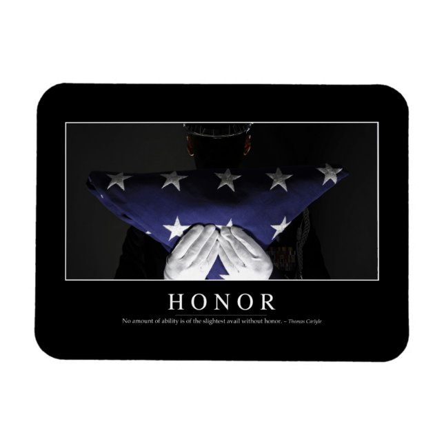 Magnet Flexible Honneur : Citation Inspirationnelle (Horizontal)
