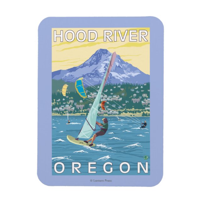 Magnet Flexible Hood River, ORWind Surfers & Kite Boarders (Vertical)