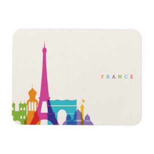 Magnet Flexible Horizon au néon de la France