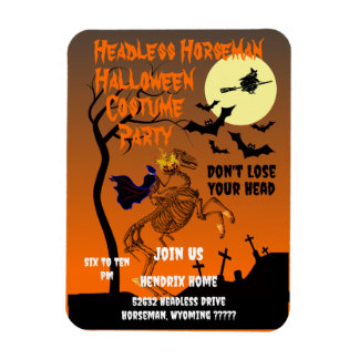 Magnet Flexible Horseman Halloween Costume Party sans tête