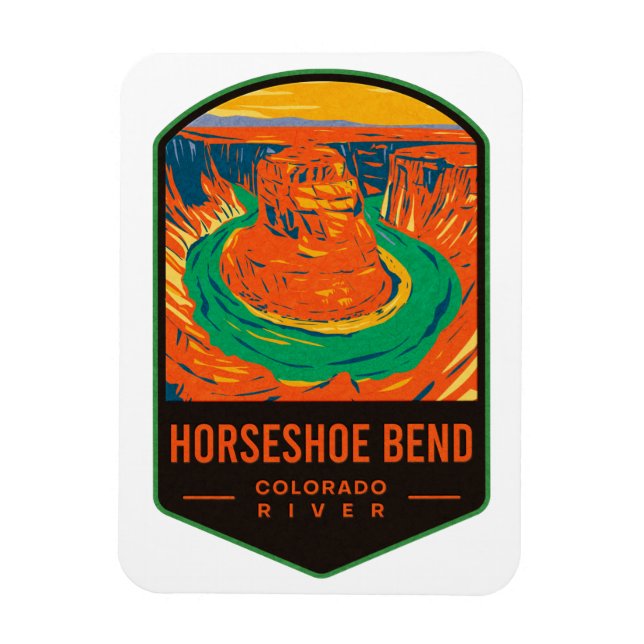 Magnet Flexible Horseshoe Bend Colorado River (Vertical)