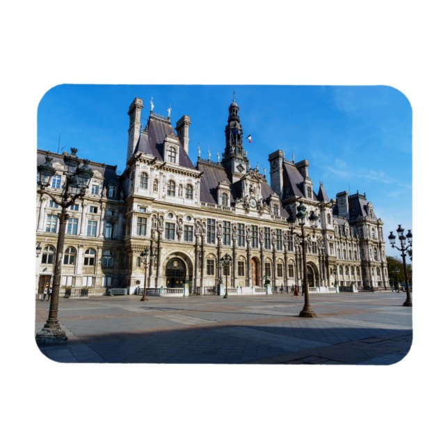 Magnet Flexible Hôtel de Ville. Hôtel de Ville de Paris - France (Horizontal)