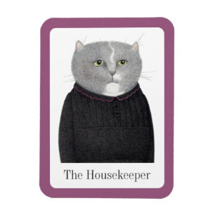 Magnet Flexible HOUEKEEPER CAT 3x4 Aimant flexible + texte