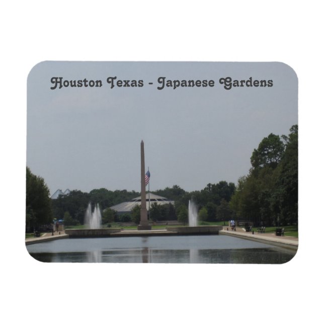 Magnet Flexible Houston Texas - Jardins japonais - Photo flexible (Horizontal)