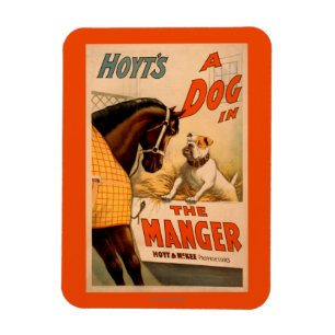 Magnet Flexible Hoyt's A dog in the Manger Theatre Poster