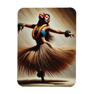 Magnet Flexible Hula Dancer Hawaii