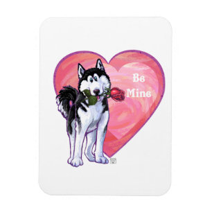 Magnet Flexible Husky Valentine's Day