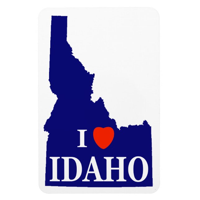 Magnet Flexible I Coeur (Amour) Idaho (Vertical)