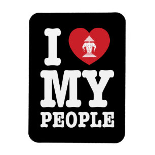 Magnet Flexible I Heart (Love) Erawan My Lao People