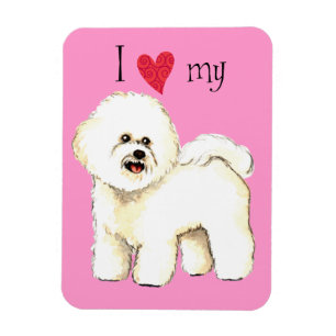 Magnet Flexible I Love my Bichon Frise