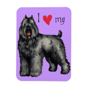 Magnet Flexible I Love my bouvier