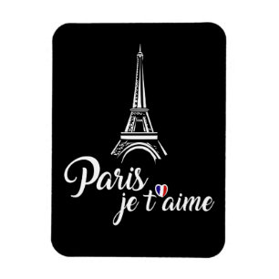 Magnet Flexible I Love Paris Je t'aime