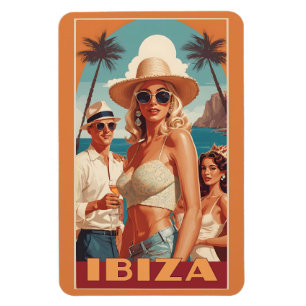 Magnet Flexible Ibiza, Espagne Affiche de voyage
