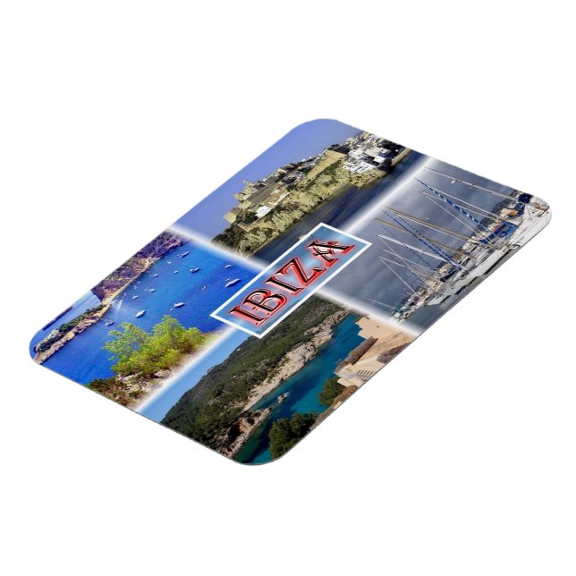 Magnet Flexible Ibiza ^ San Miquel - Vieille Ville - Père Noël Eul (Côté Gauche)