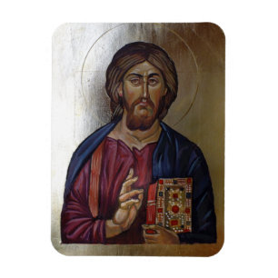 Magnet Flexible Icône bizantine du Christ Pantocrator