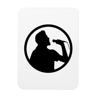 Magnet Flexible Icône de chanteur - Logo de karaoké