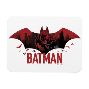 Magnet Flexible Icône gotham de Batman Crimson