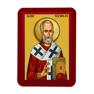 Magnet Flexible icône orthodoxe de Saint Nicolas 09
