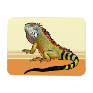 Magnet Flexible iguane vert