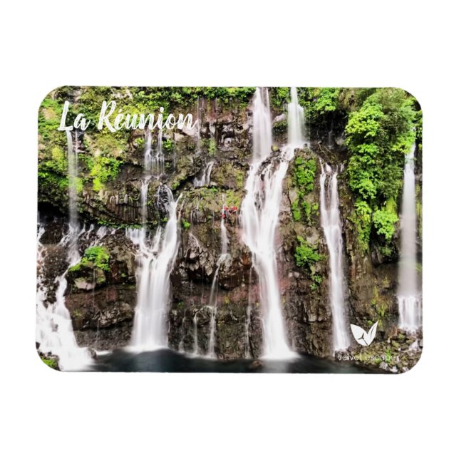Magnet Flexible Île de la Réunion - aimant par Velvet Escape (Horizontal)